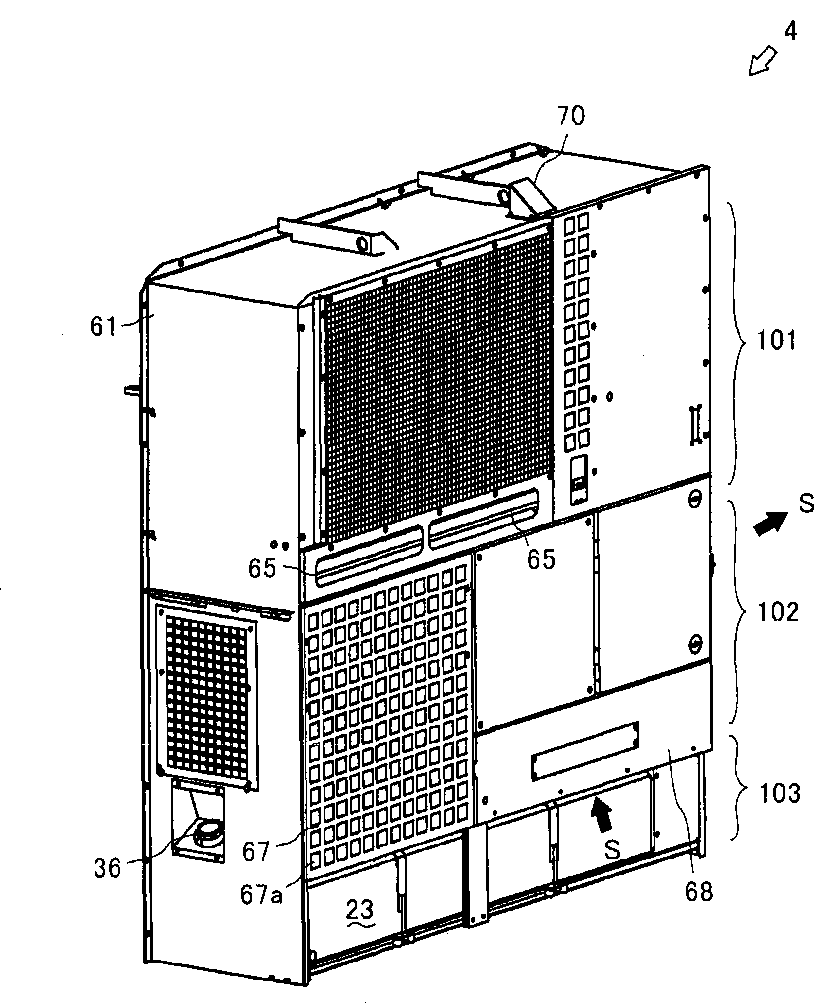 Refrigerating container