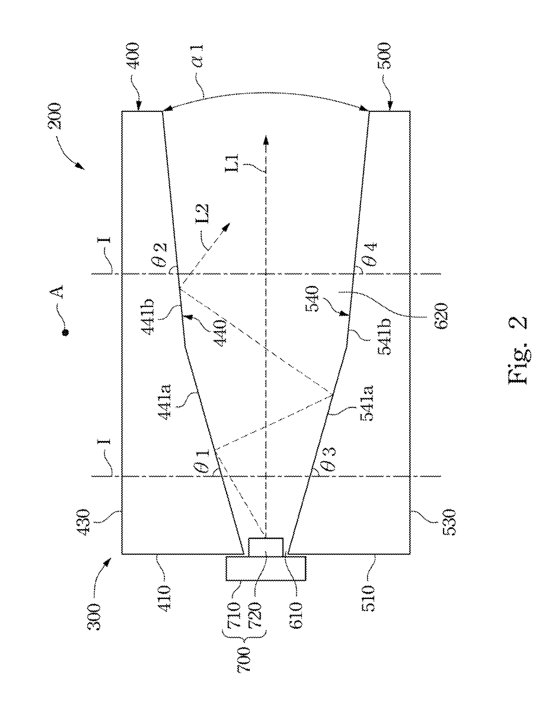 Light-guiding element, illumination module and laminate lamp apparatus