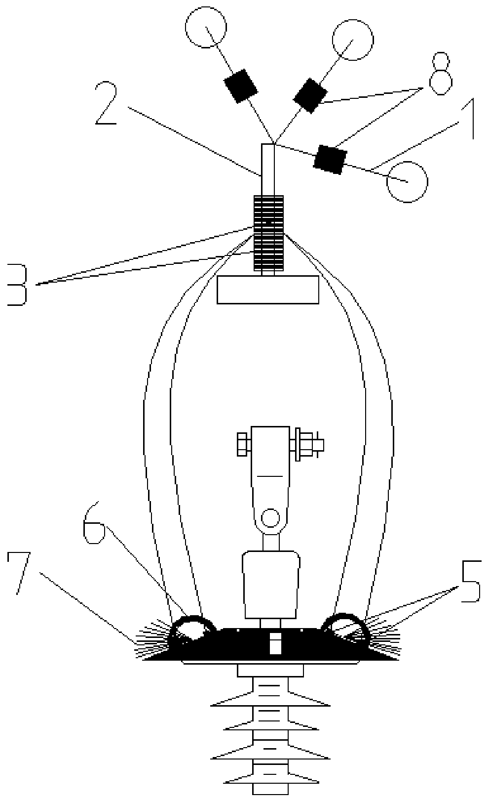 Bird damage prevention grading ring automatic cleaning device