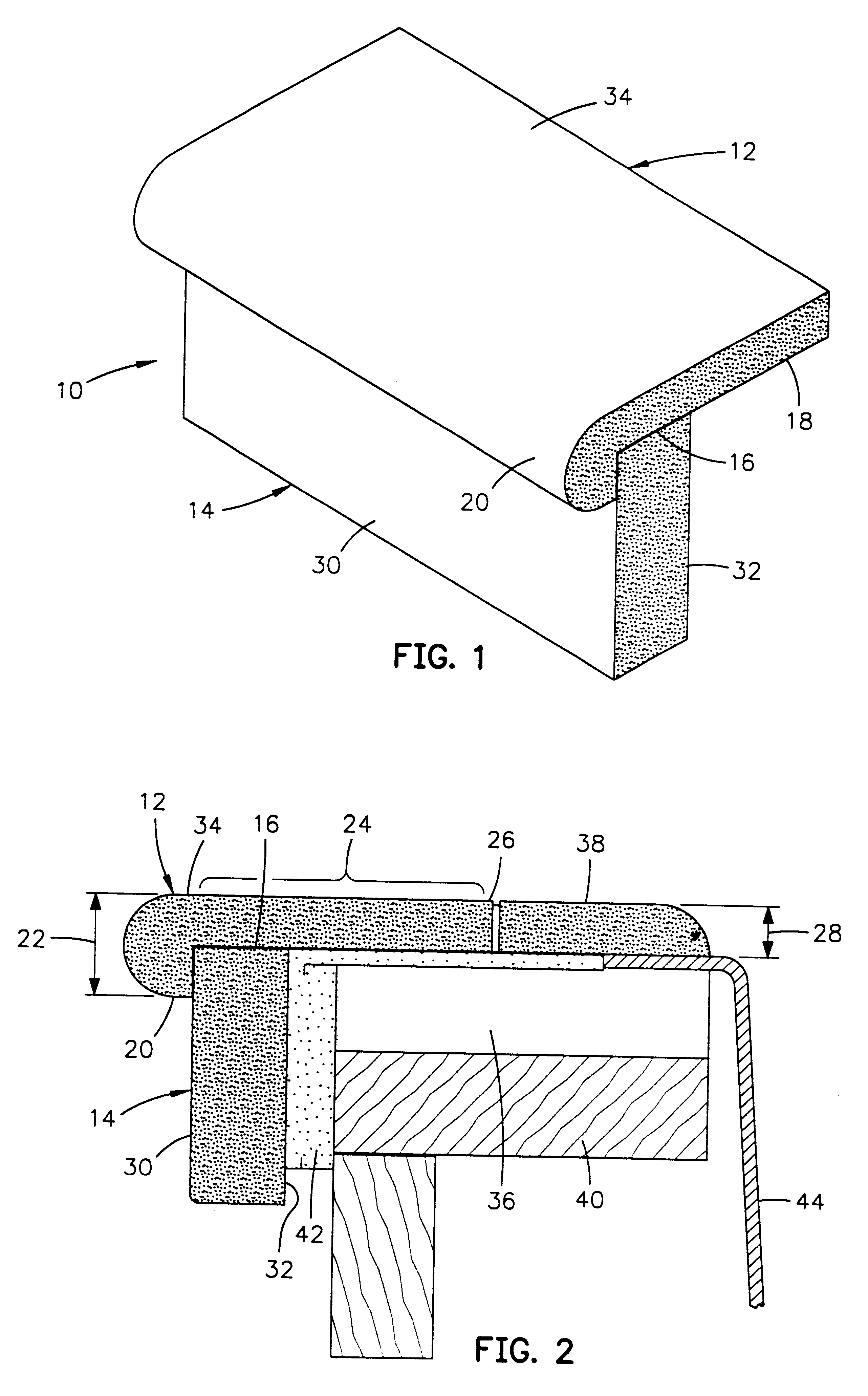 Natural stone tile edging