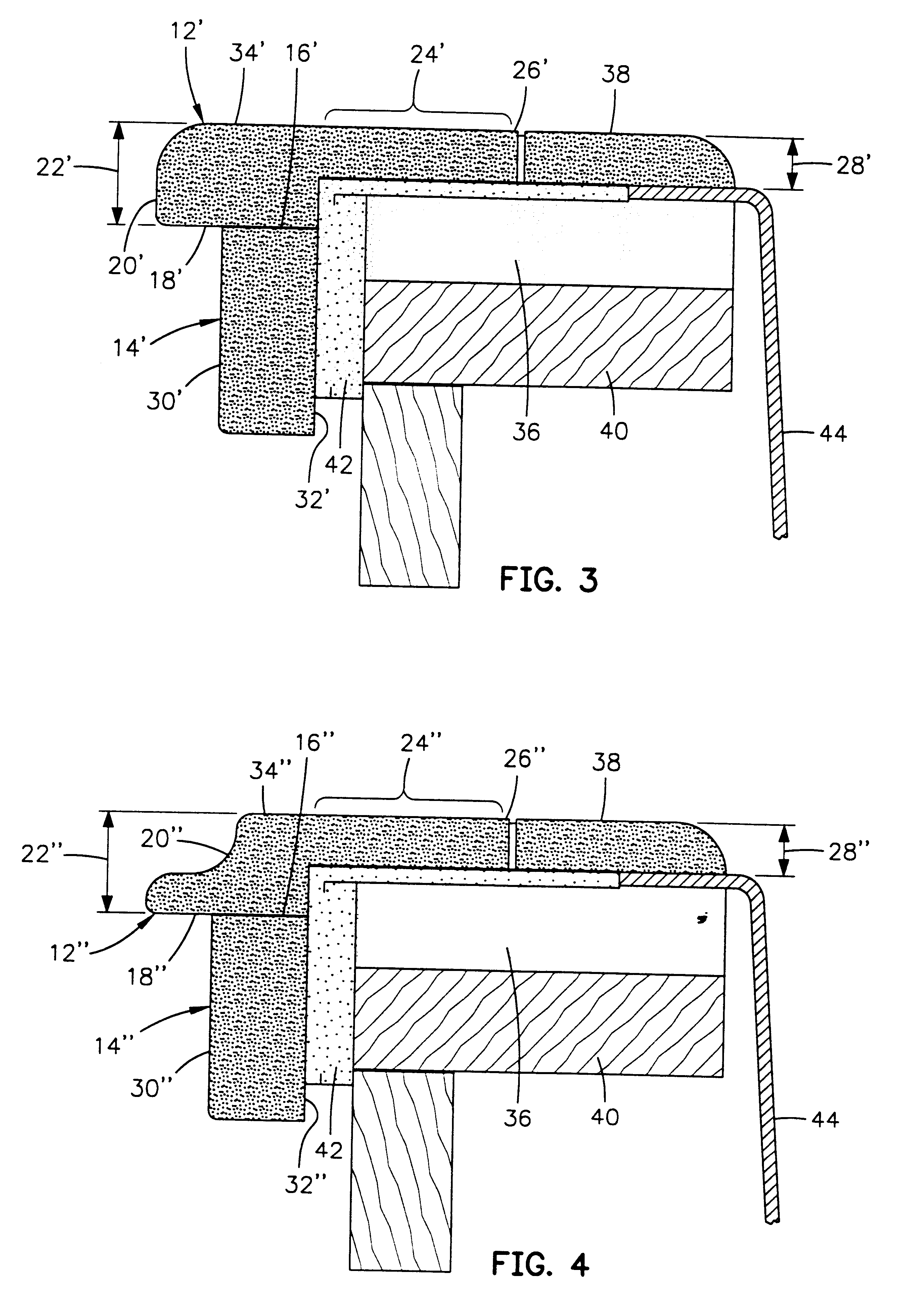 Natural stone tile edging