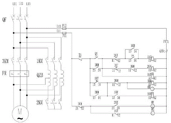 Reduced-voltage starting control system