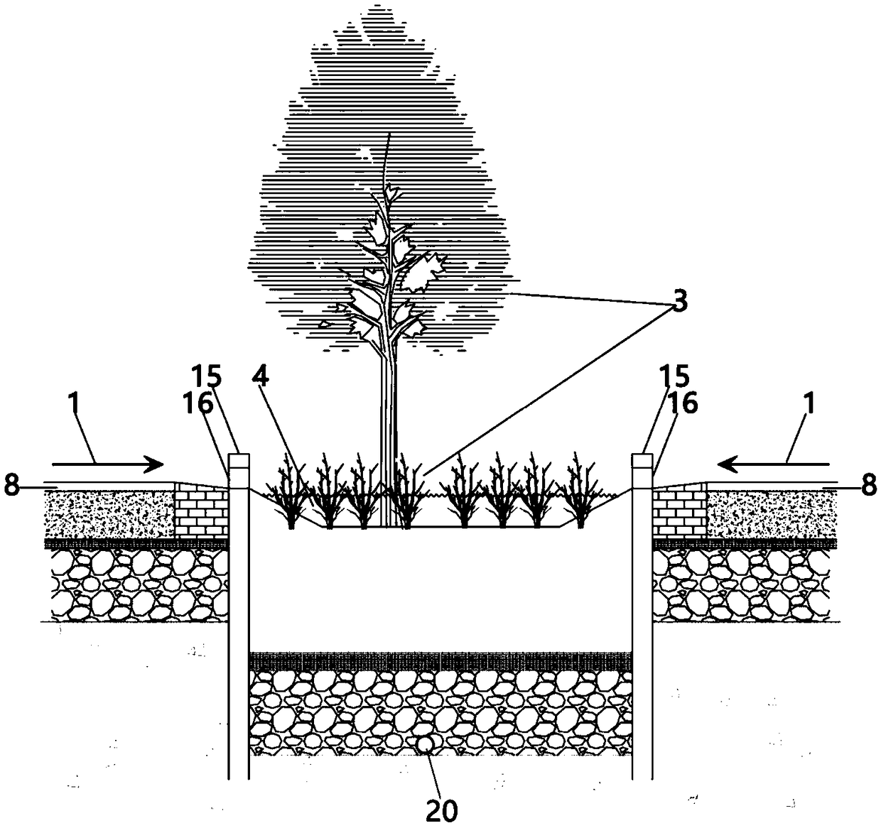 Multifunctional low impact development bioretention system