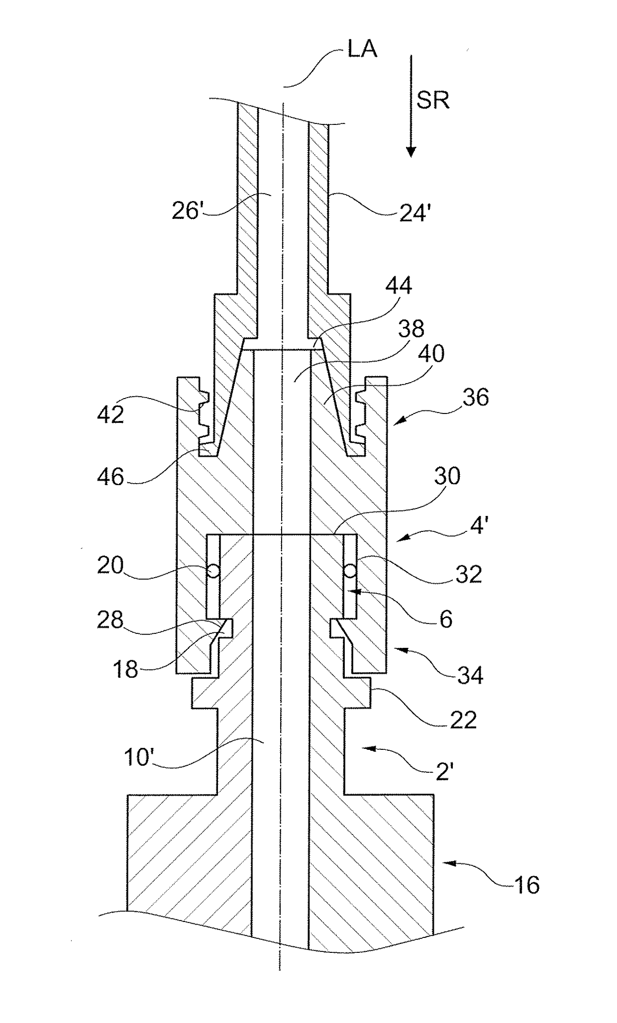 Medical coupling and medical system comprising medical coupling