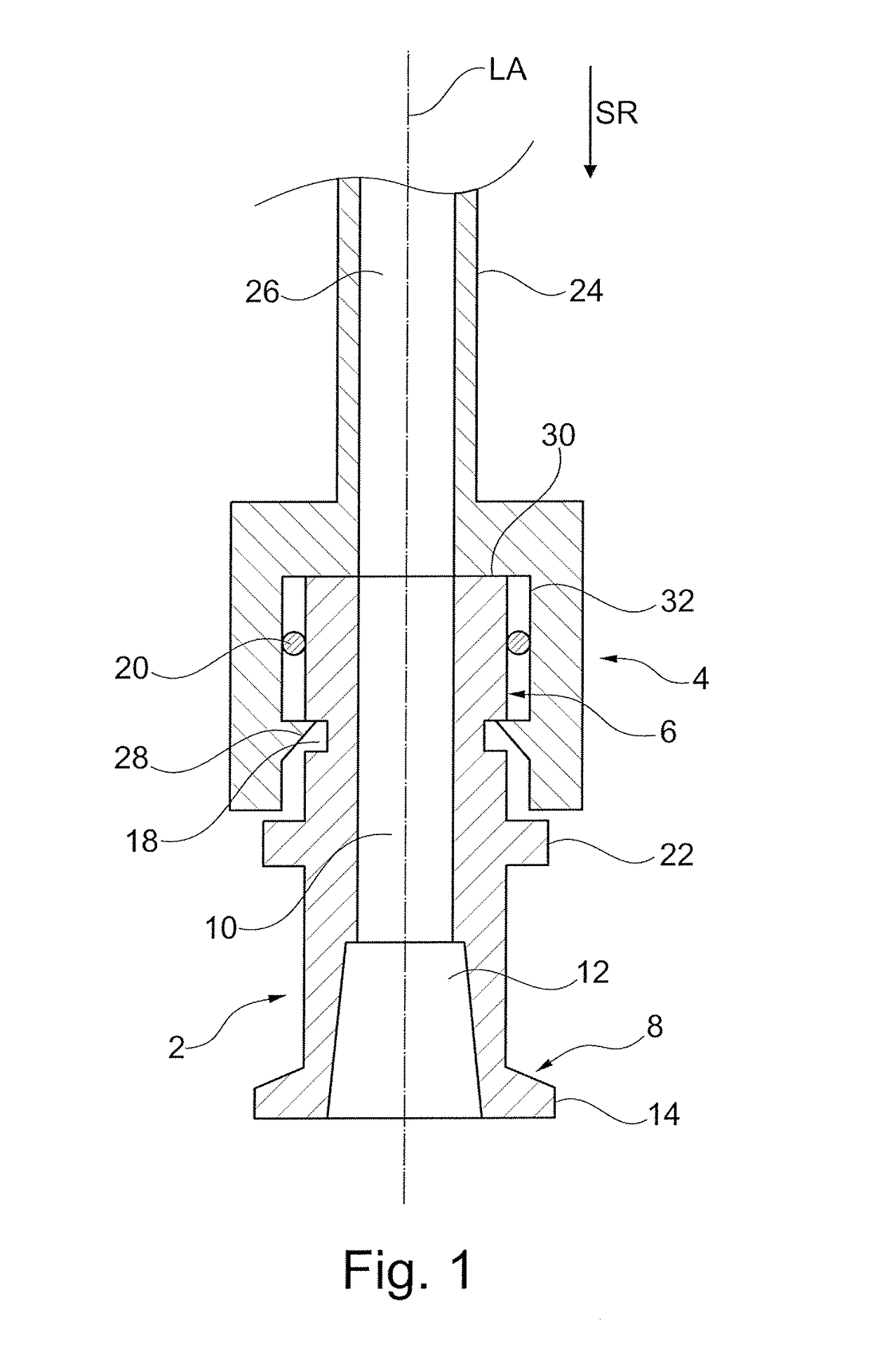 Medical coupling and medical system comprising medical coupling