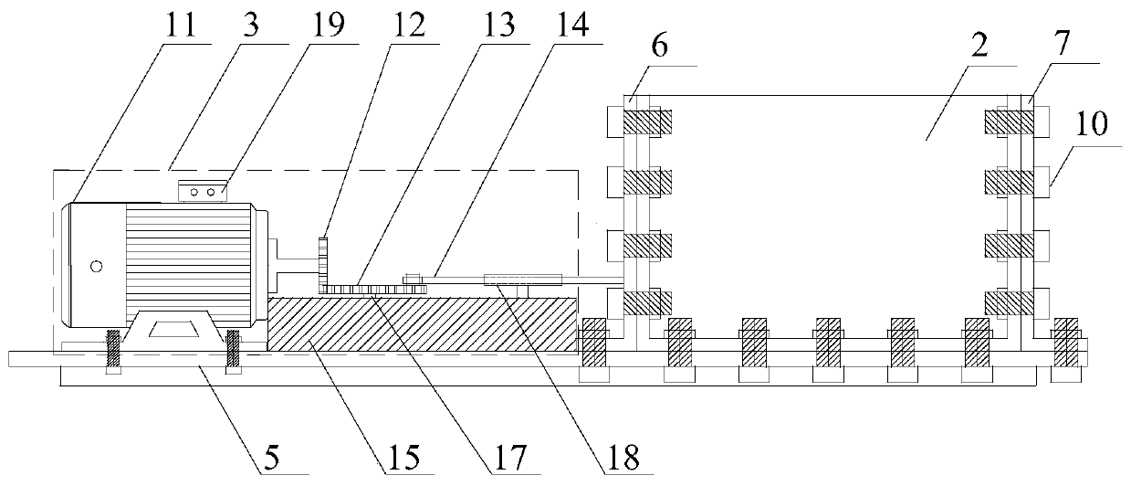 A shock wave excitation device and method that affect the load-bearing deformation of filling materials due to mining