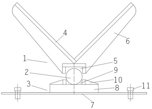 A combined one-way hinge for right-angle specimen loading test