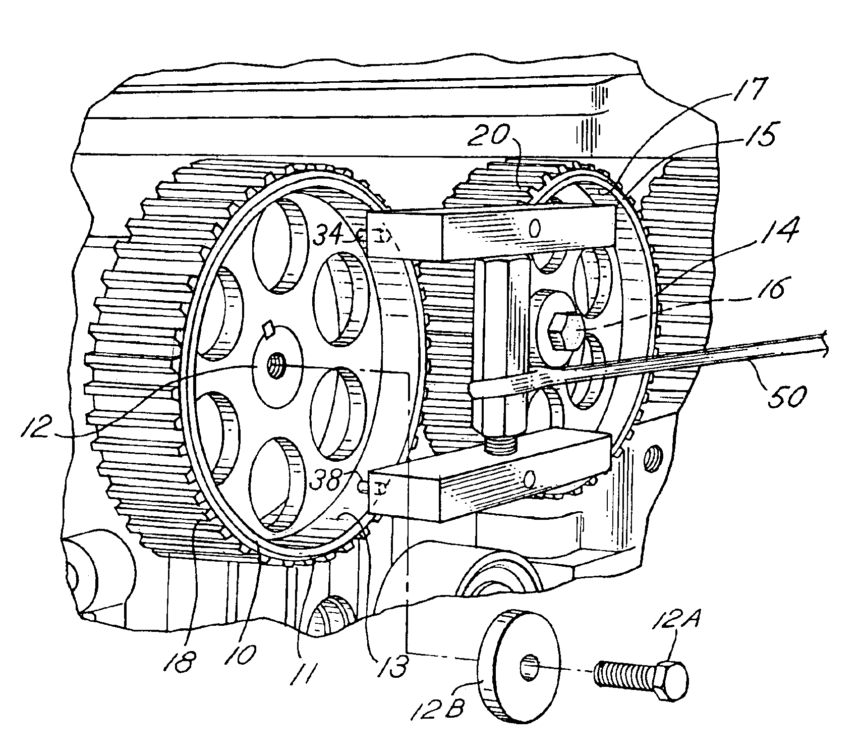 Method for locking dual overhead camshafts