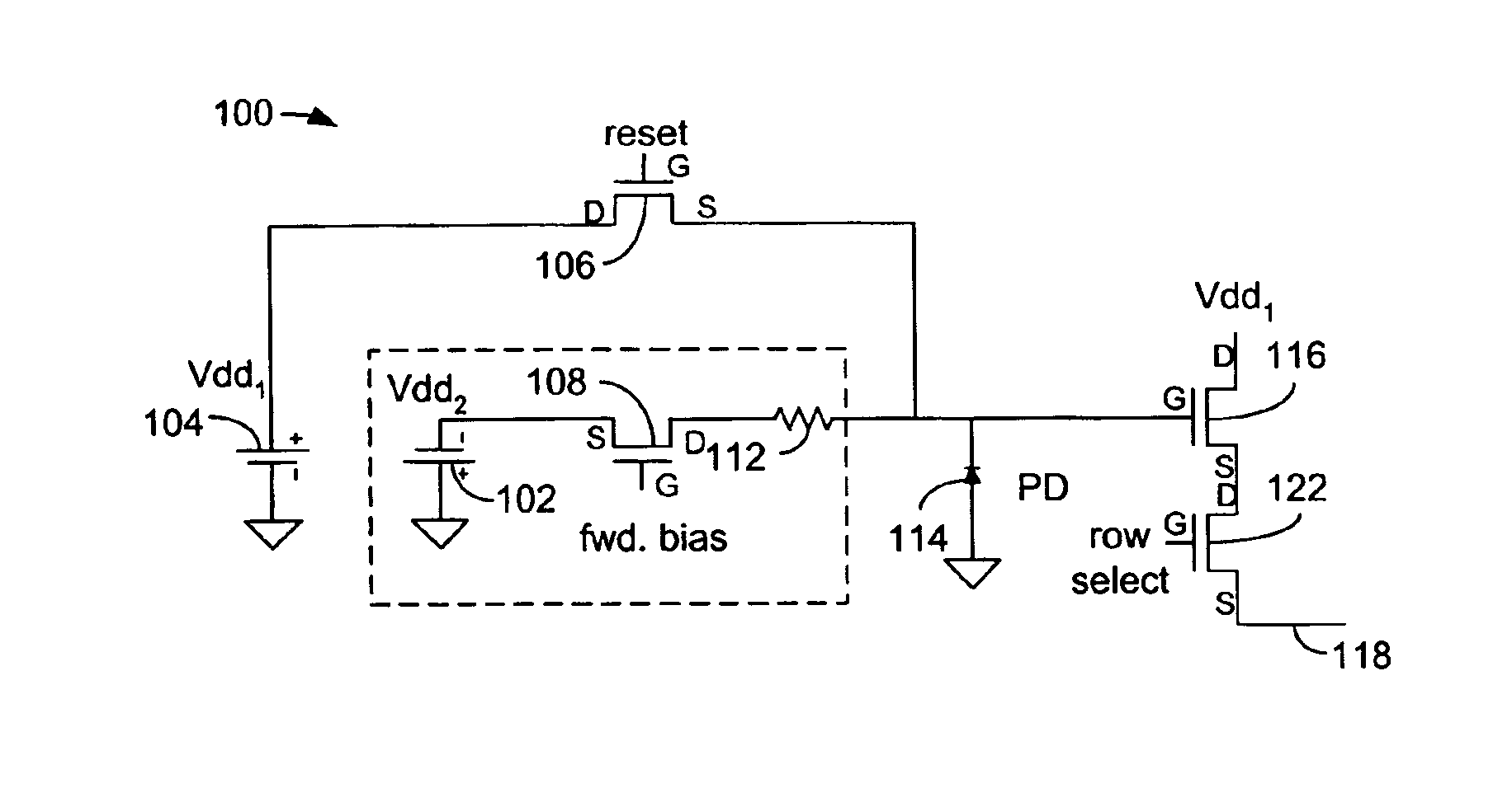 System and method for reducing trapped charge effects in a CMOS photodetector