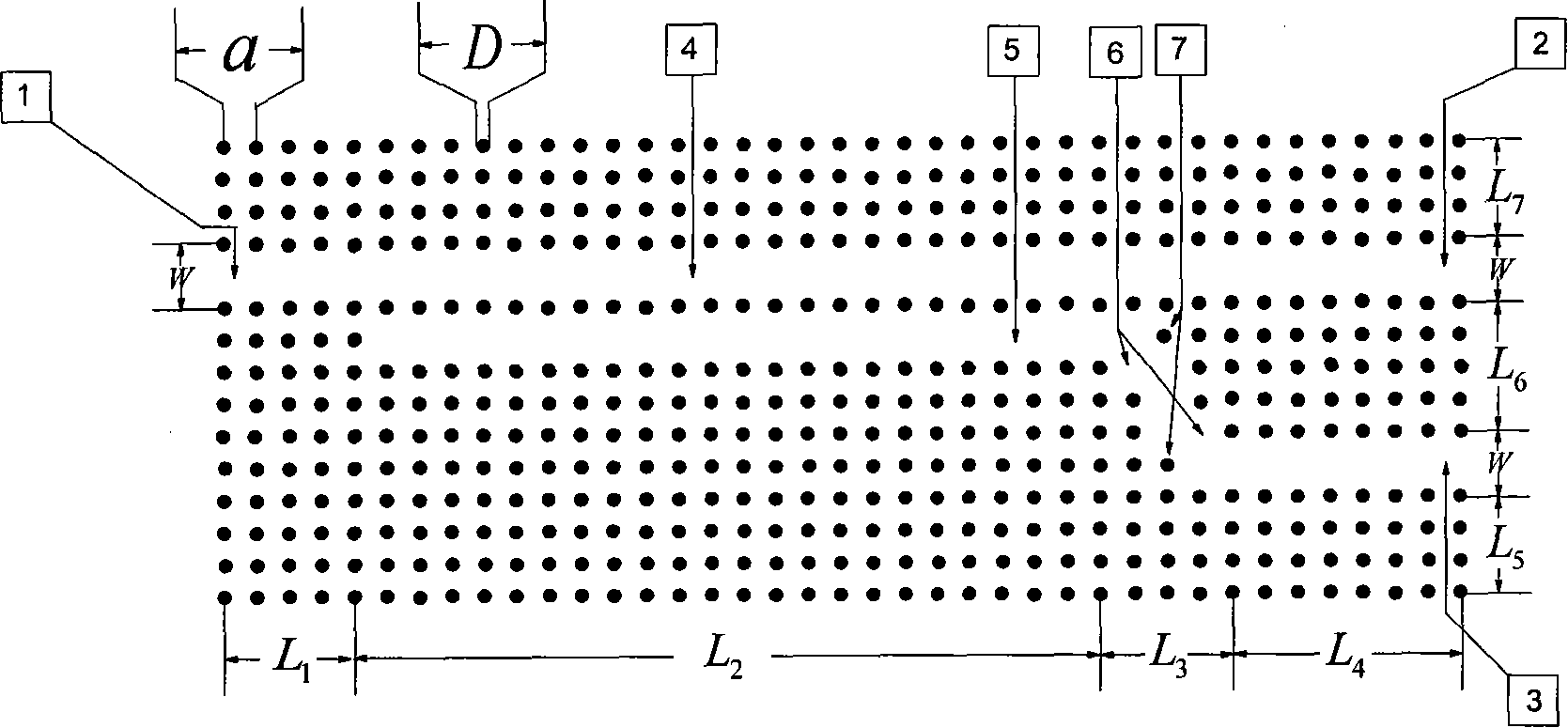 Photon crystal wave-guide polarization beam splitter