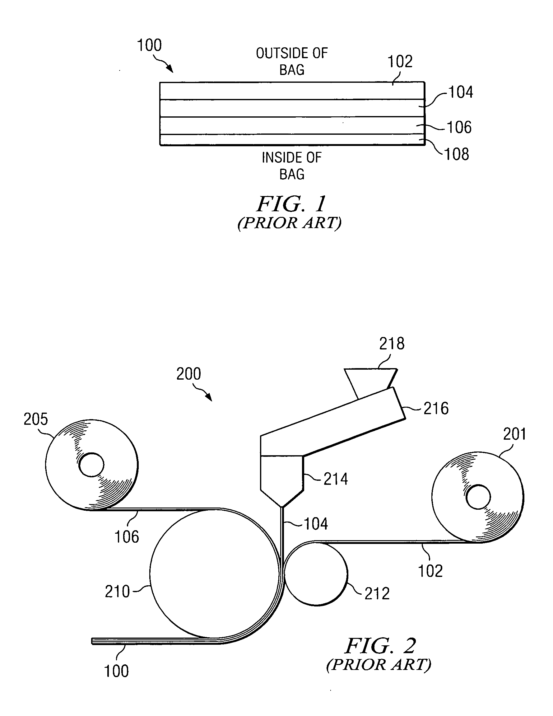 Flexible film packaging having removable strip