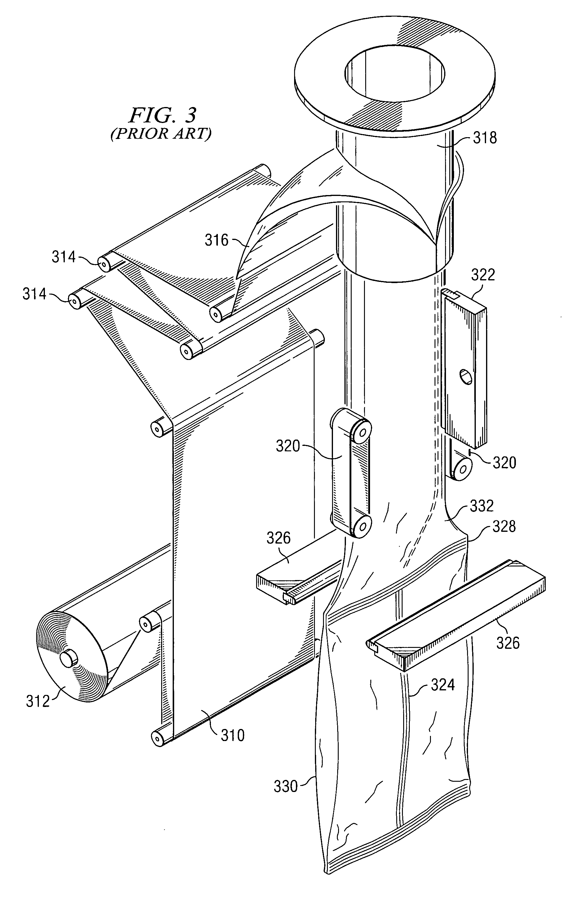 Flexible film packaging having removable strip