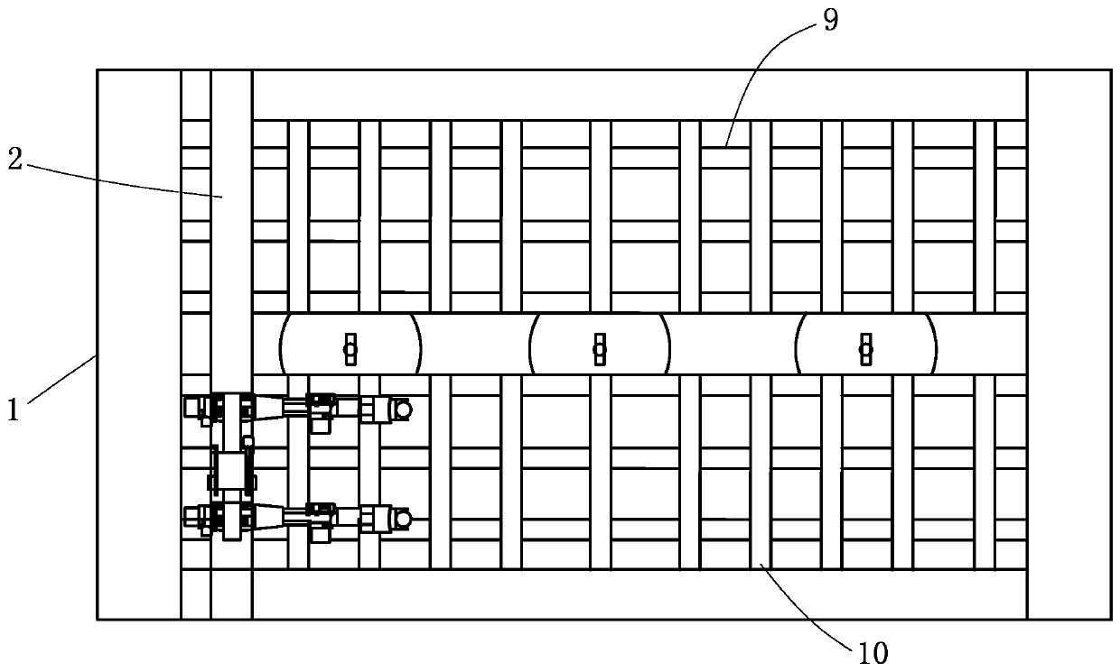 A bridge steel plate cutting machine with complete slag removal