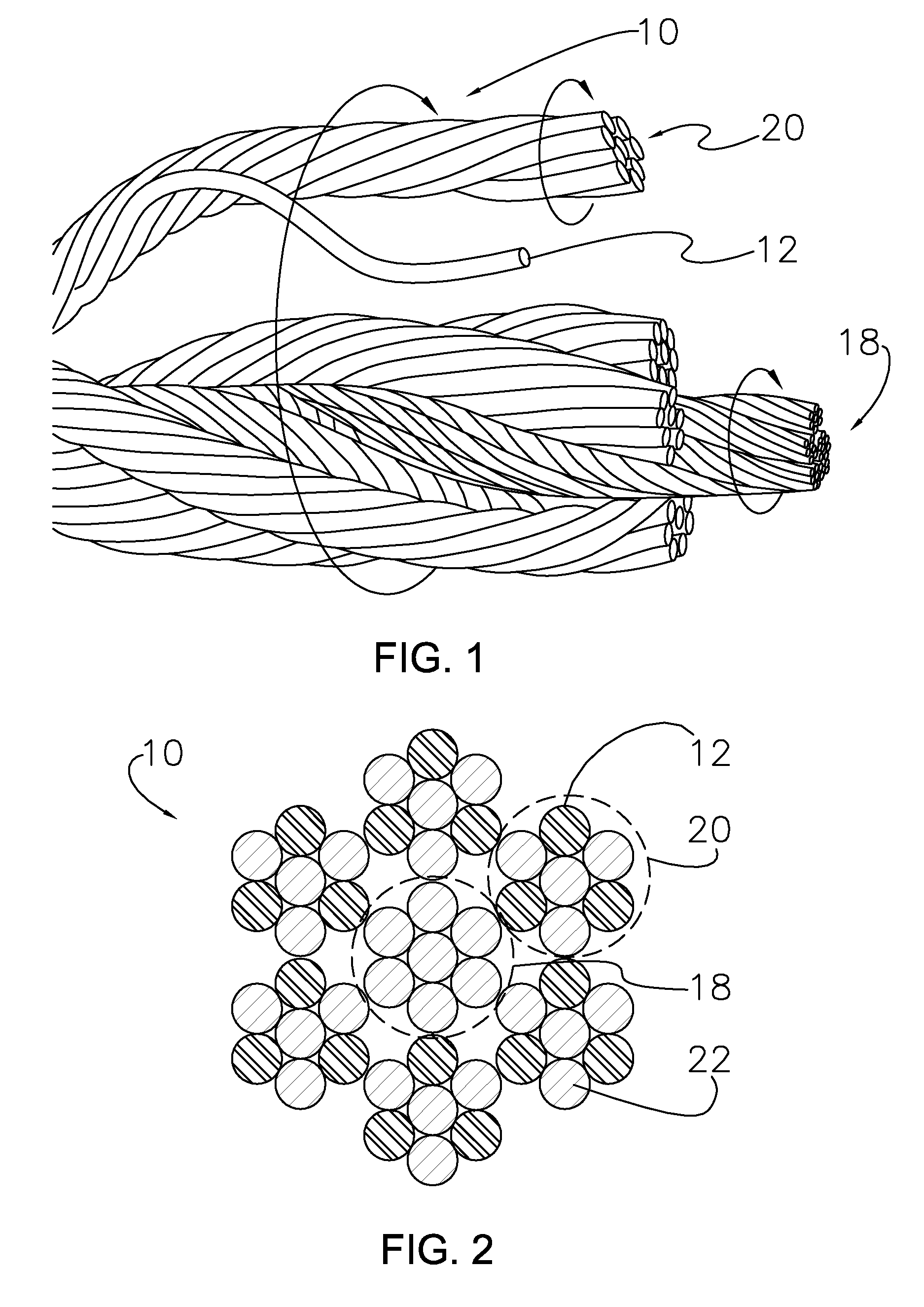 Shape memory alloy cables