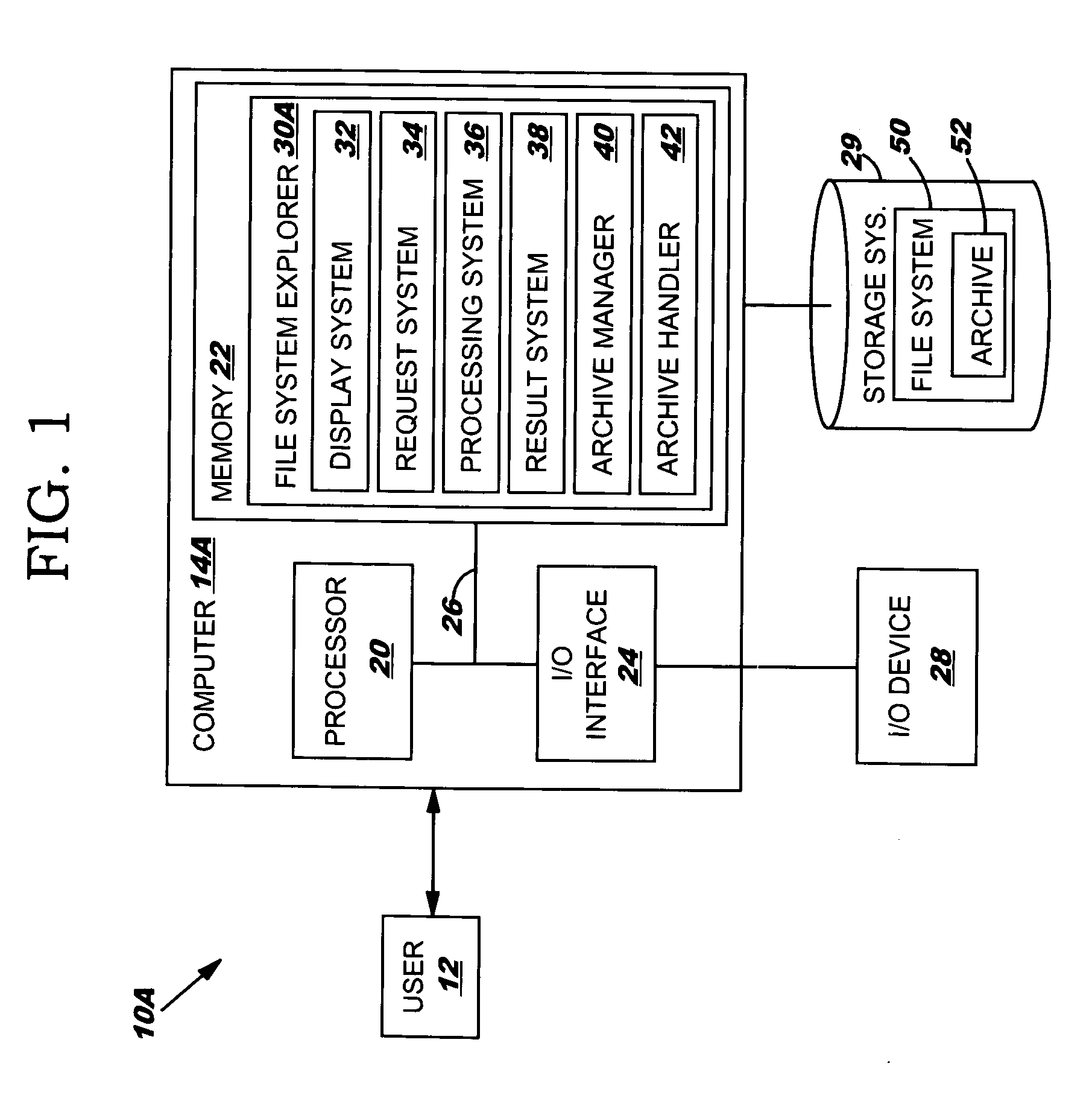 Method, system and program product for managing a file system that includes an archive