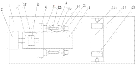 Pipe fitting inner wall polishing device