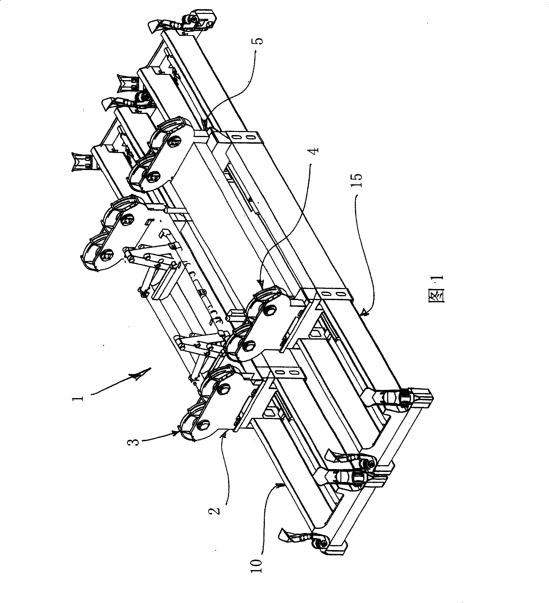 Spreader spacing device