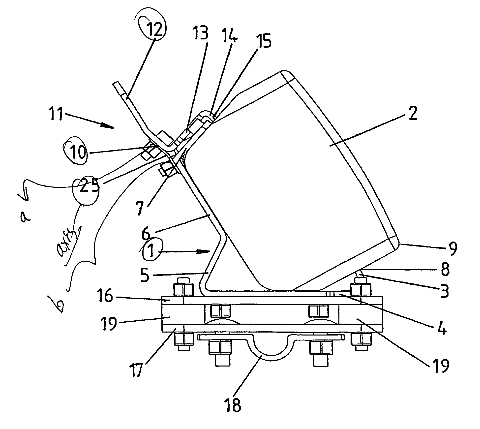 Support for fixing auxiliary electronic appliances on two-wheelers