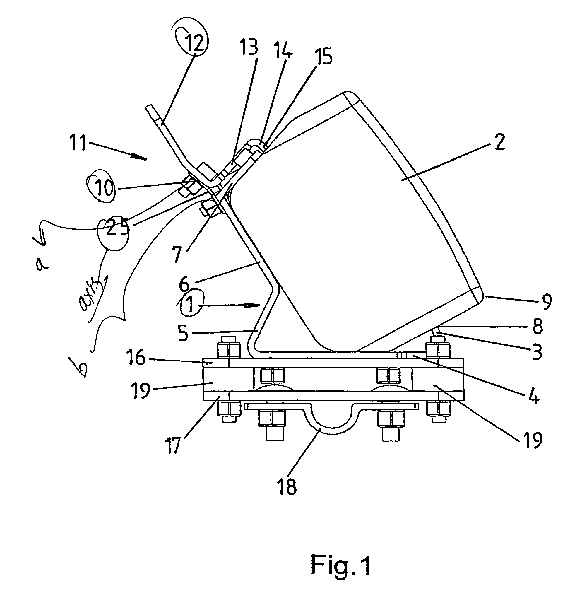 Support for fixing auxiliary electronic appliances on two-wheelers