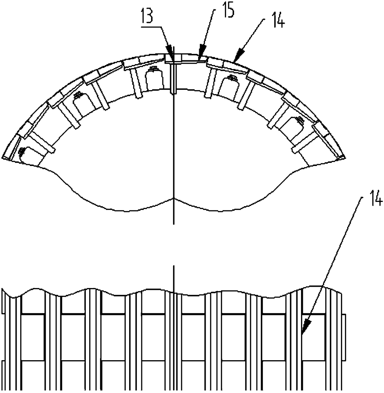 Ultra high voltage tank cage insertion mould