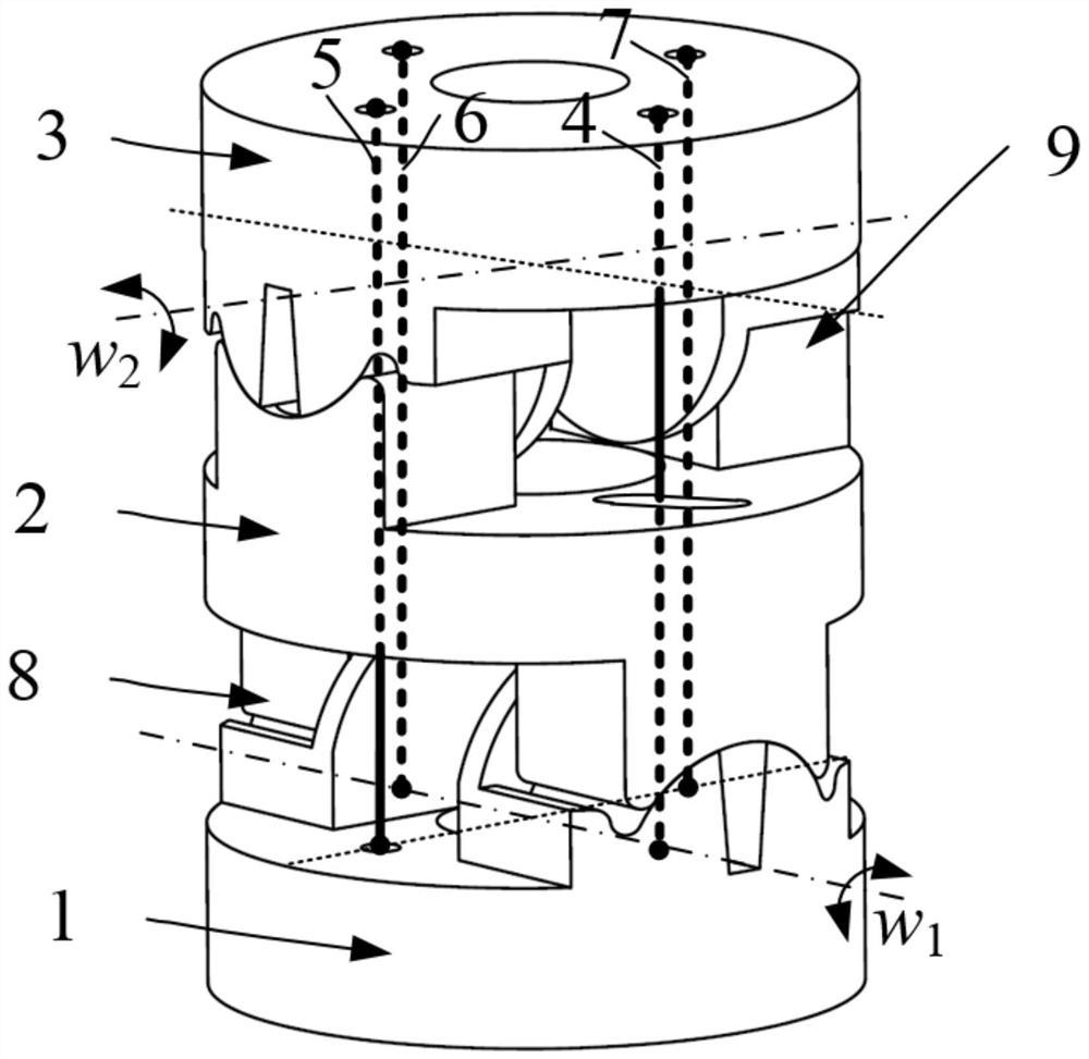 A wire-actuated segment capable of decoupling bending motion