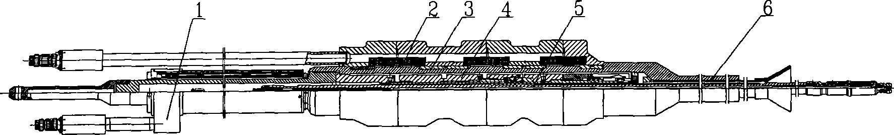 Stepwise magnetic force hoisting type reactor control rod driving mechanism