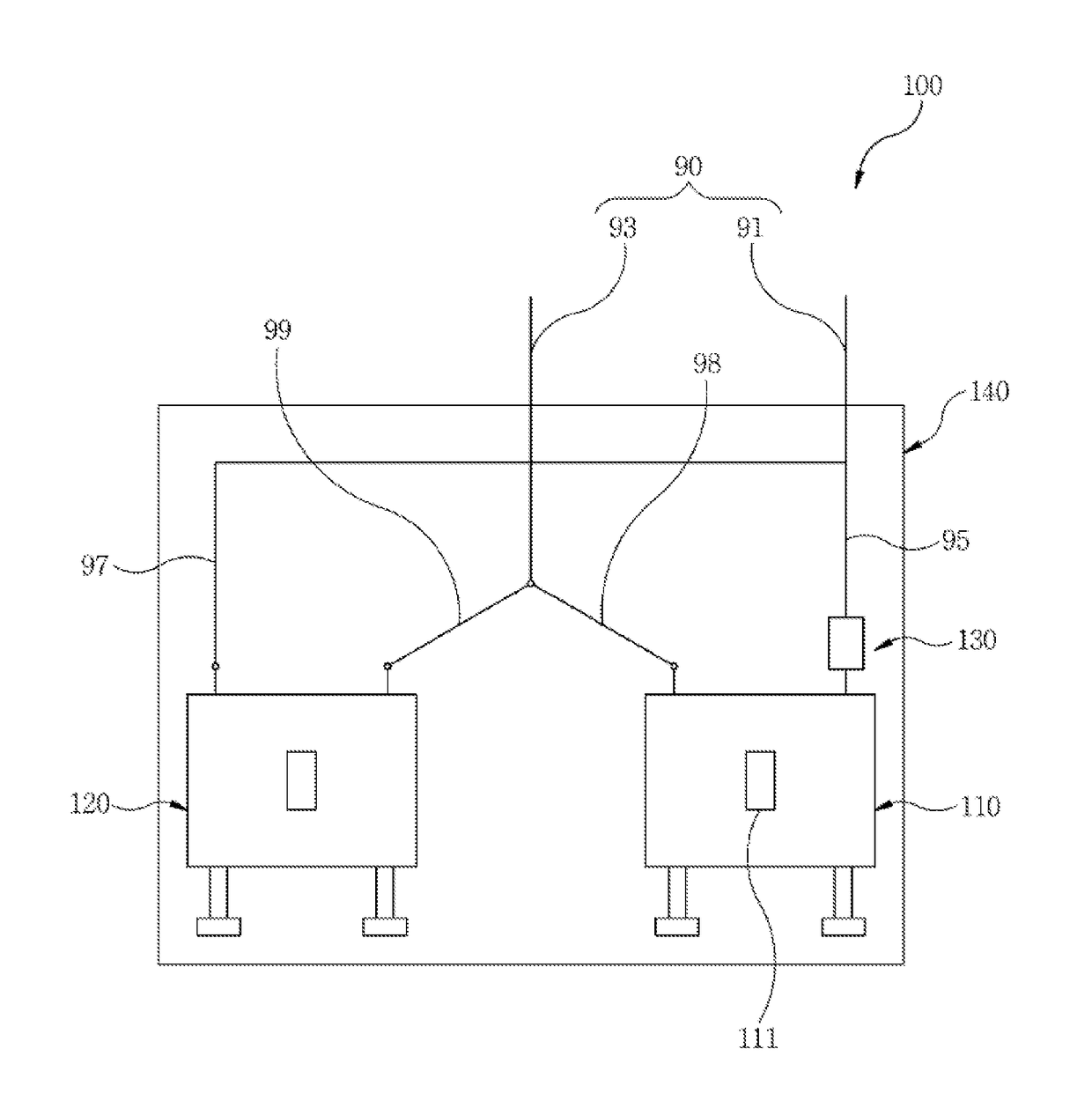 Household distribution box for forcible power interruption and forcible power interruption system