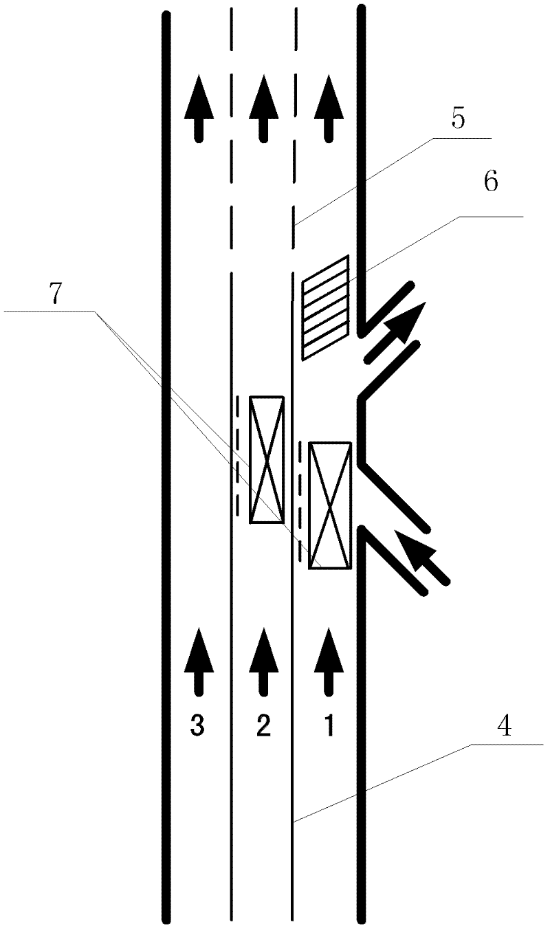 Monitoring system and method used for freeway ramp mouth