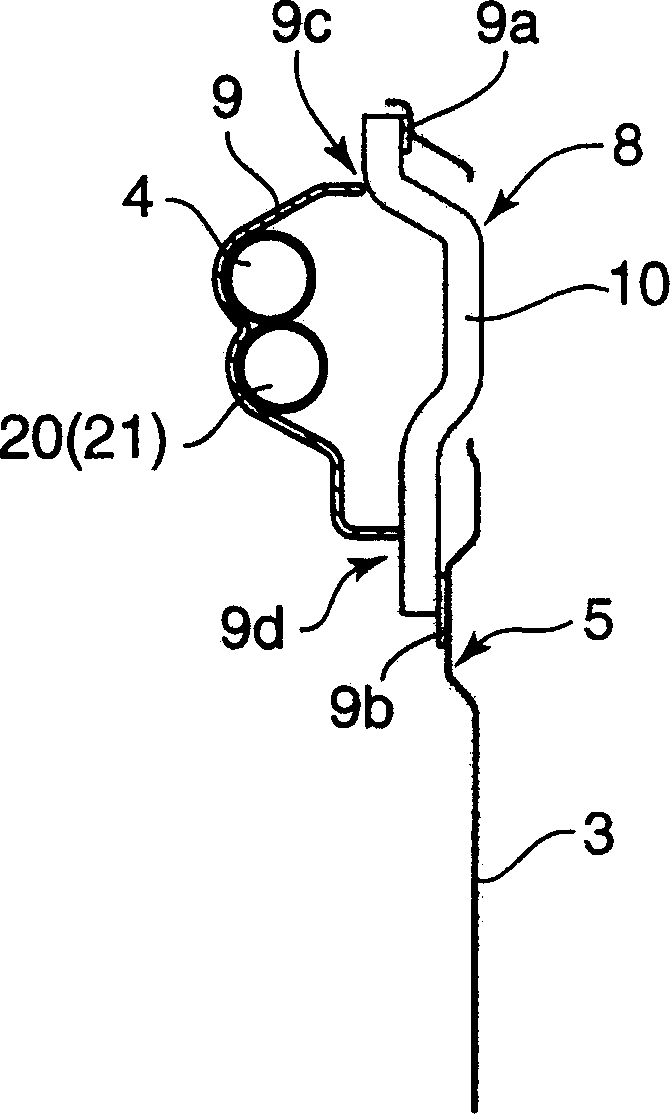 Seat backrest frame structure of vehicle and seat backrest