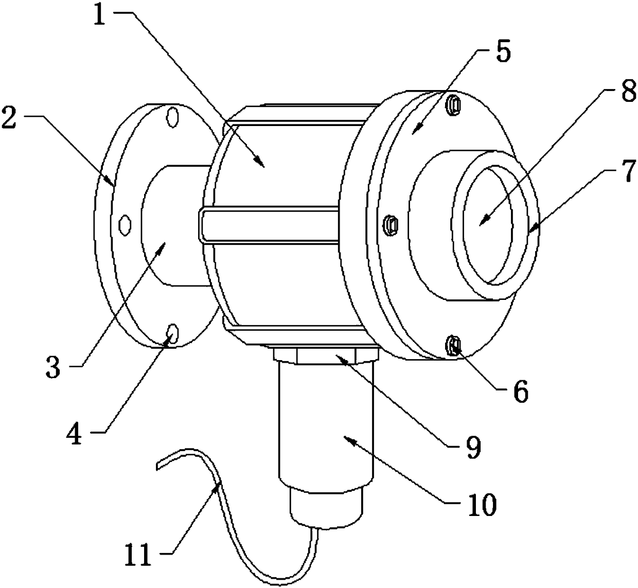 Infrared photoelectric flame detector