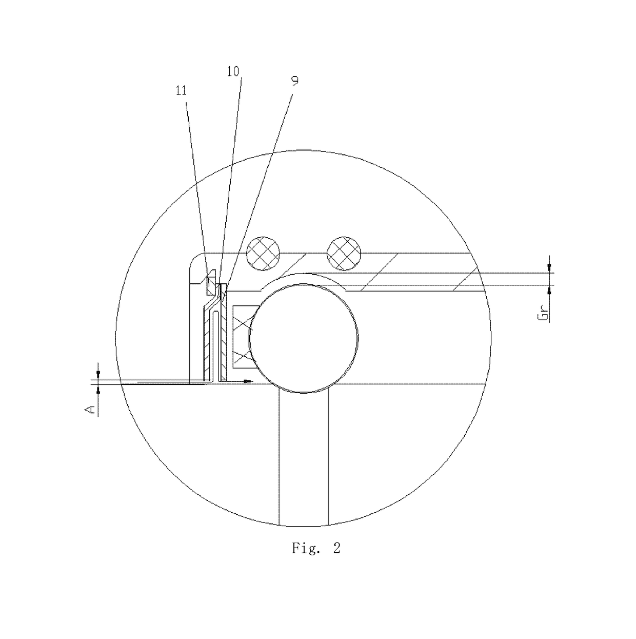 Deep groove ball bearing with a rotor