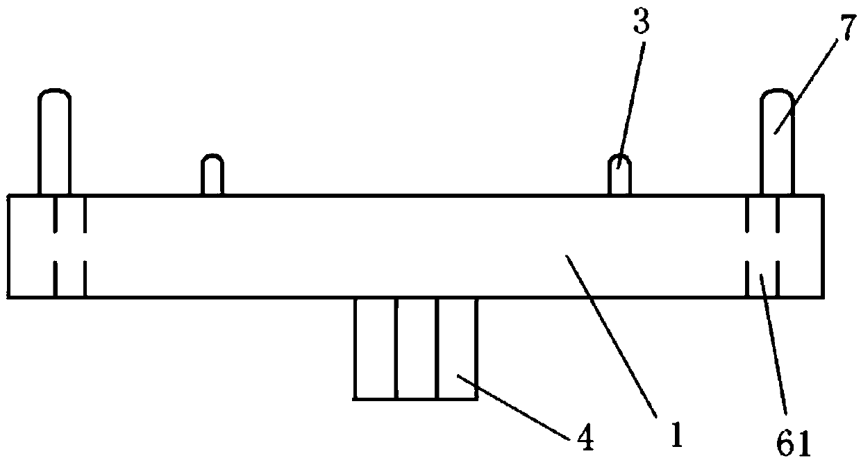 IGBT module electrode bending locating tool, equipment and using method