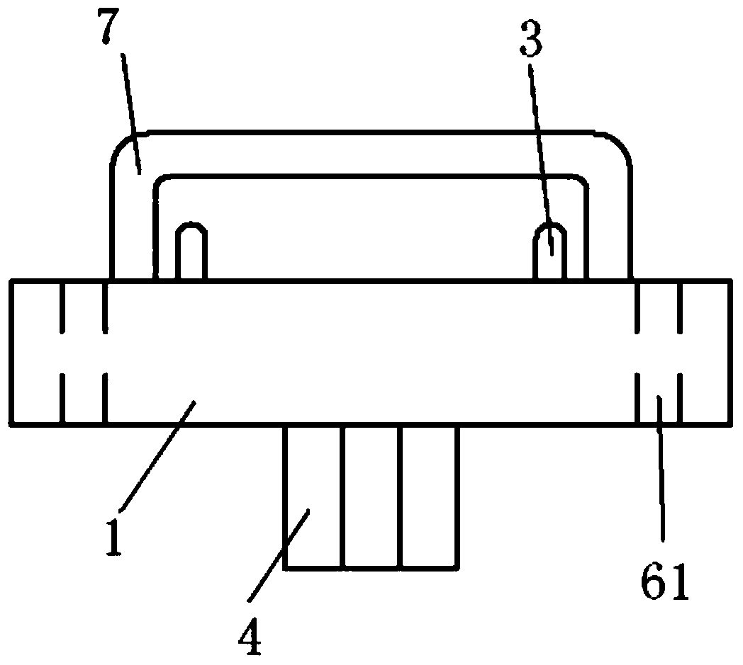 IGBT module electrode bending locating tool, equipment and using method