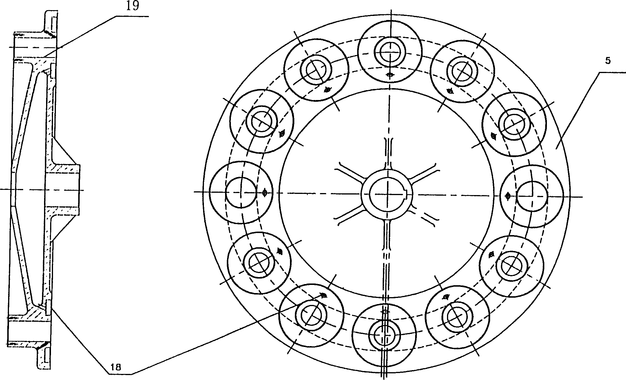 Rotary tapered chute type centrifugal concentrator