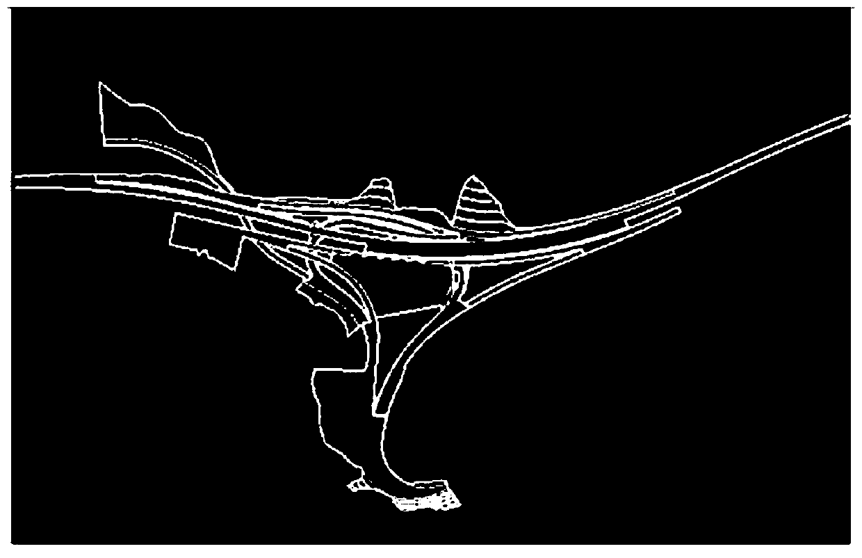 Method for constructing three-dimensional terrain scene model of road