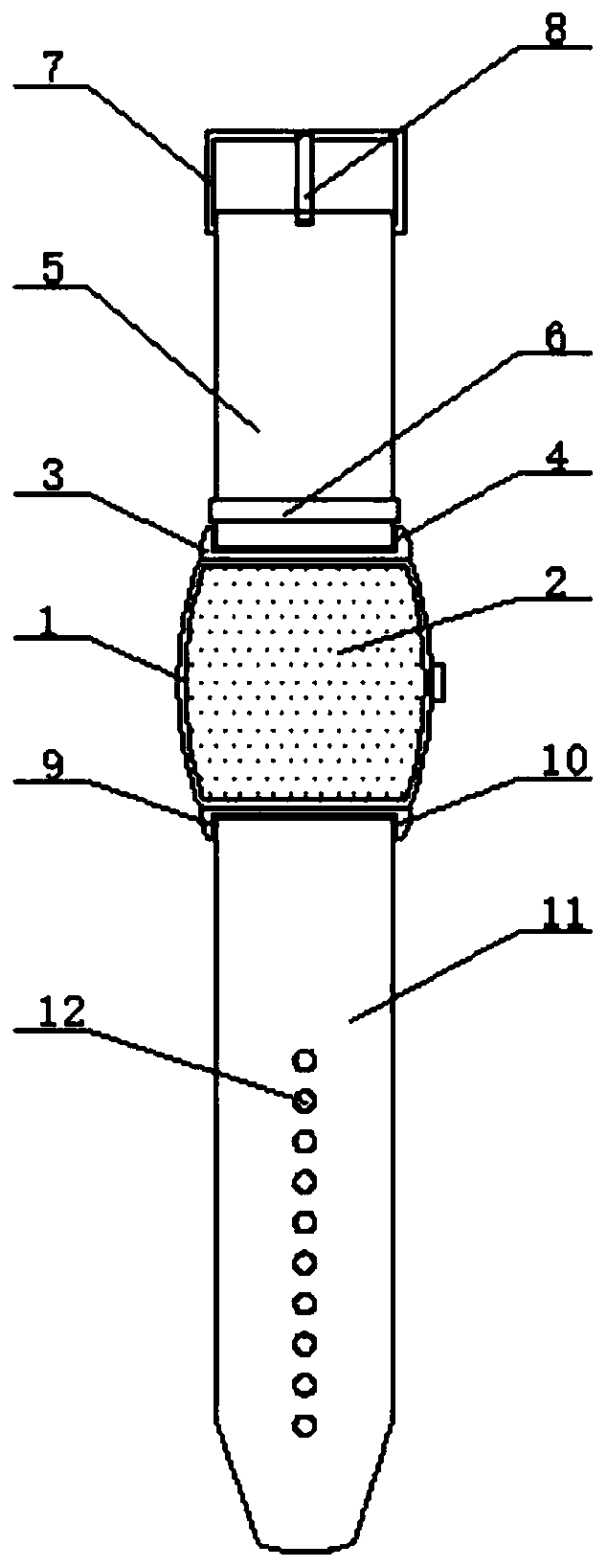 Intelligent medical watch capable of monitoring blood pressure and movement