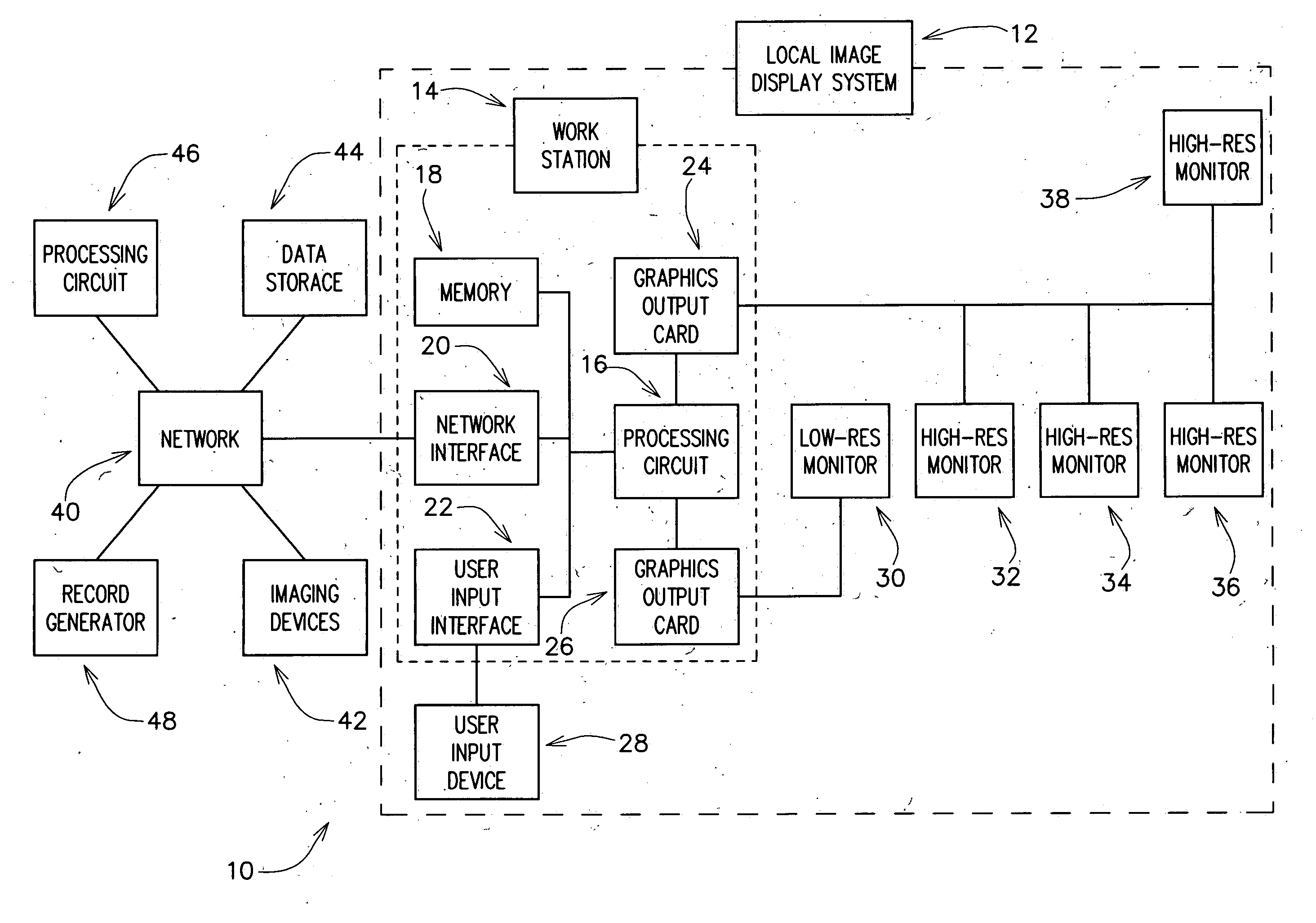 Methods and apparatus for displaying images on mixed monitor displays