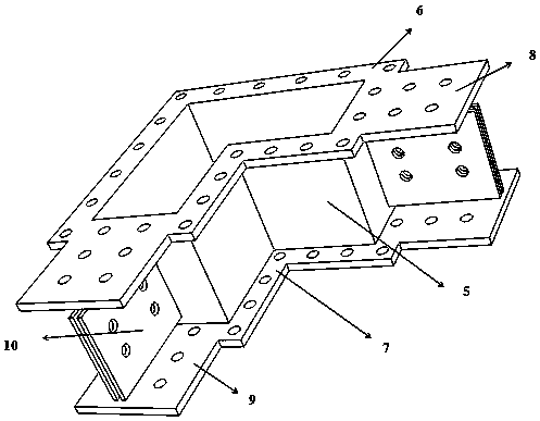 Fabricated special-shaped beam column joint