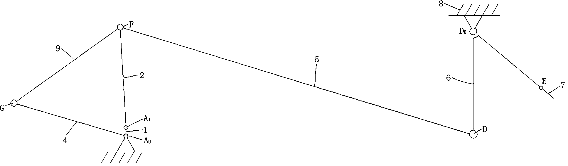 Stylet motion mechanism of loop warp knitting machine