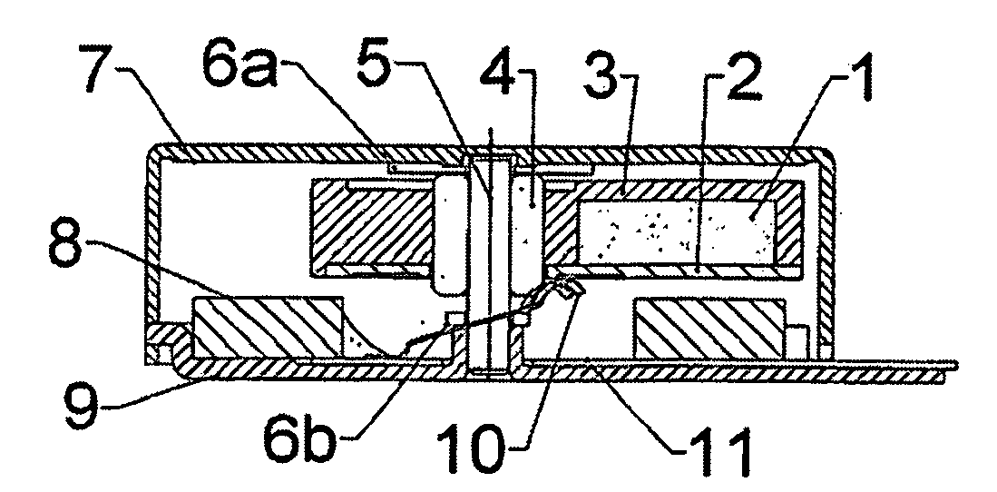 Flat type vibration motor with increased vibration amount