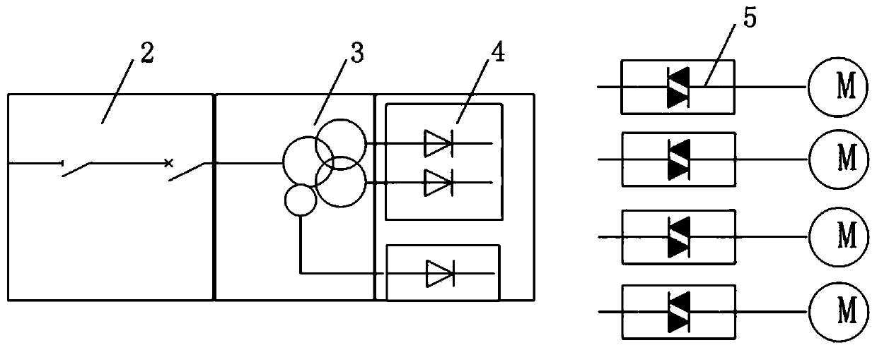 Electric driving fracturing type power supplying semitrailer