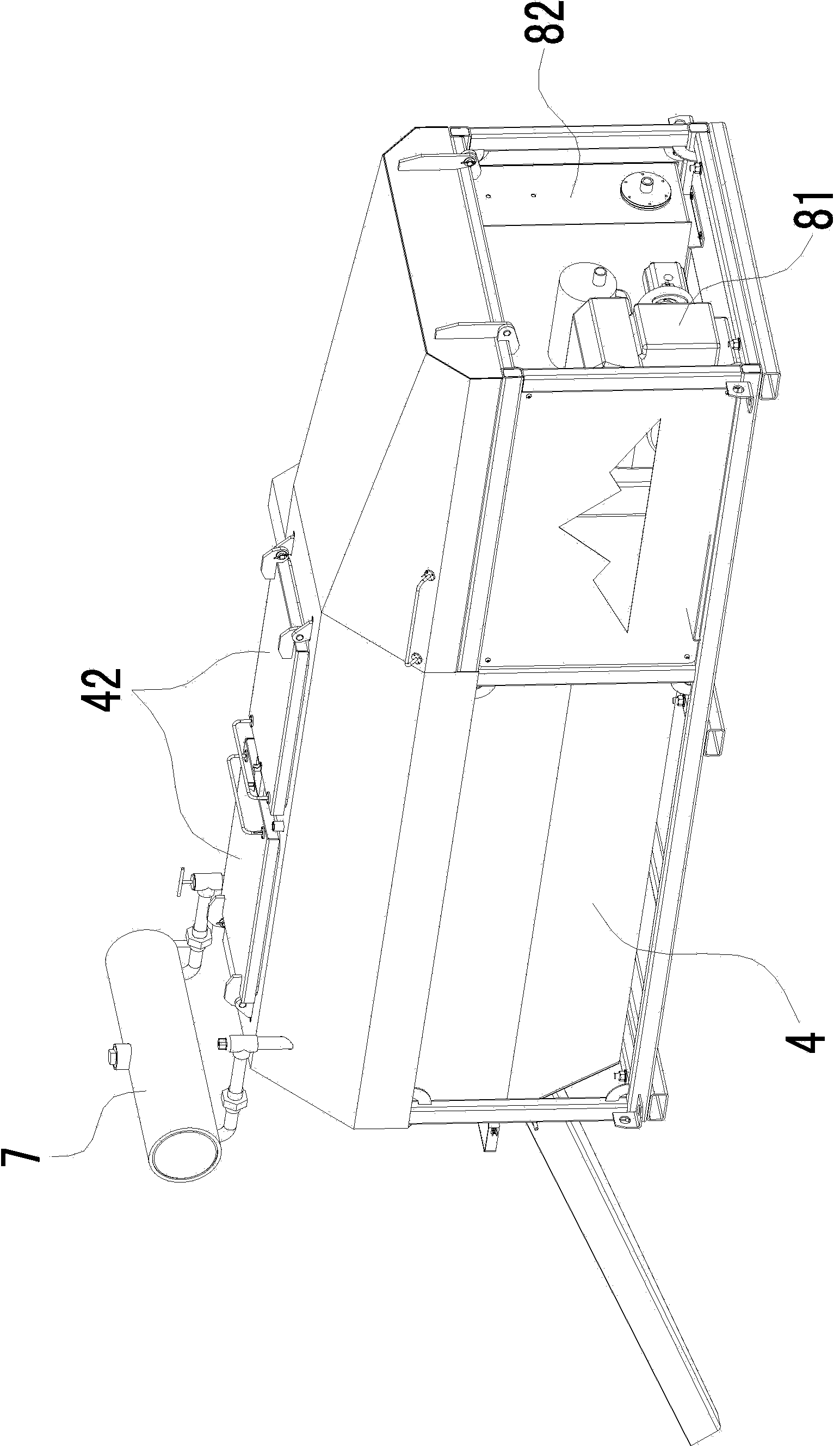 Asphalt stone mixing stirring heating kettle