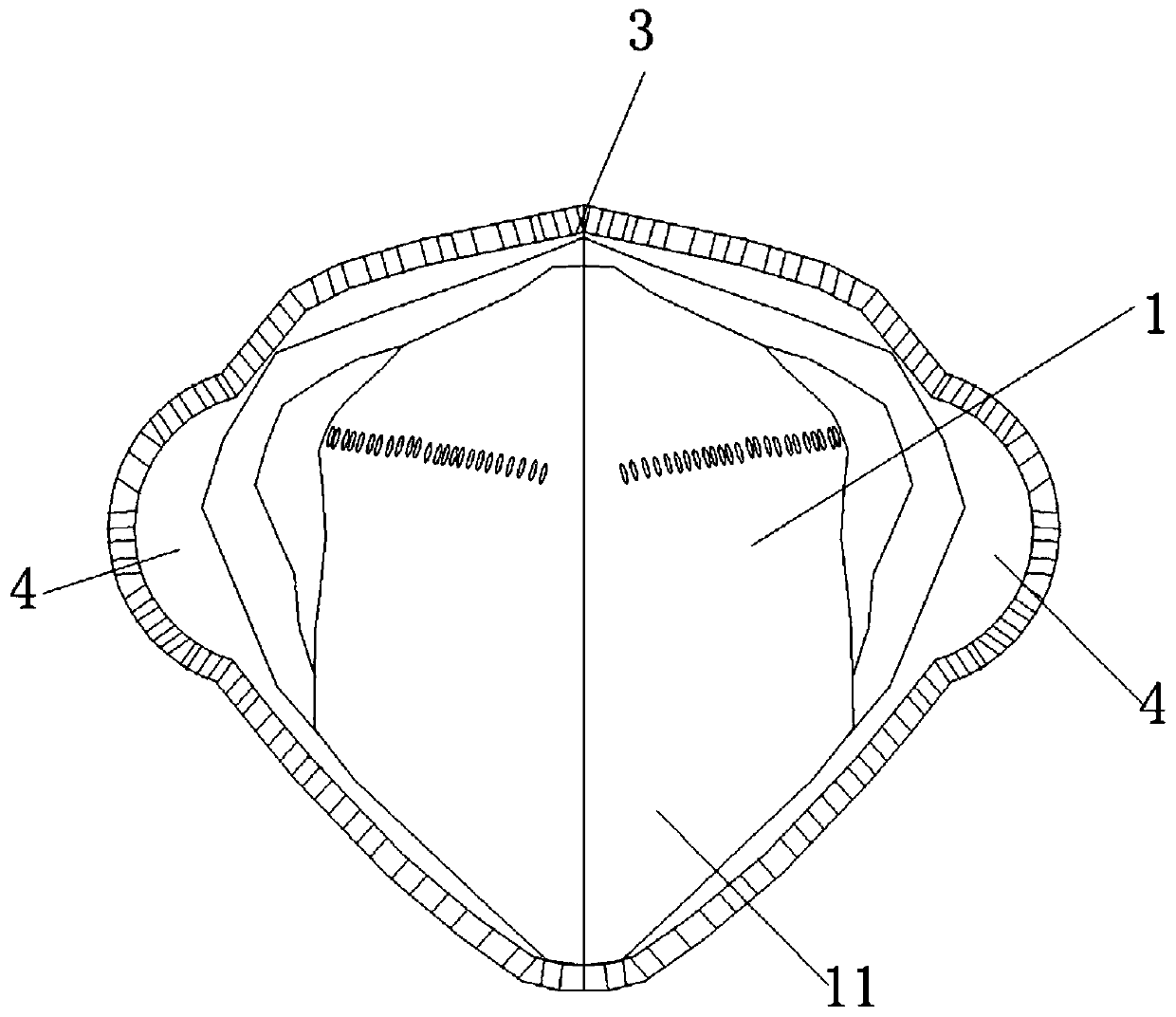 Instant pasting type sealing mask