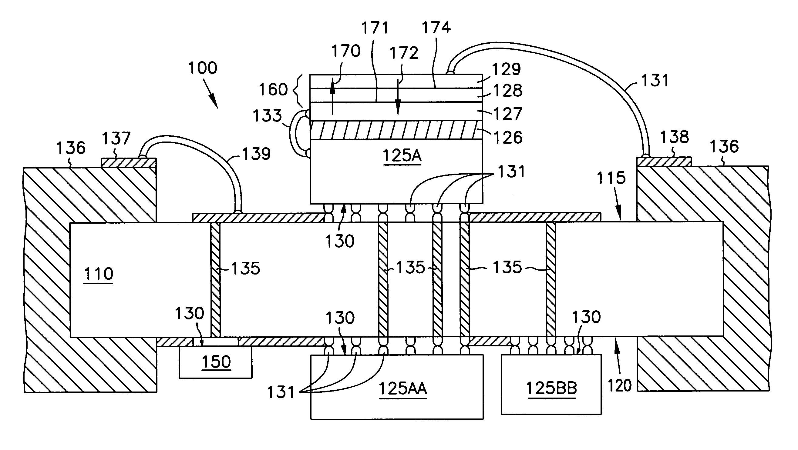 Compact system module with built-in thermoelectric cooling