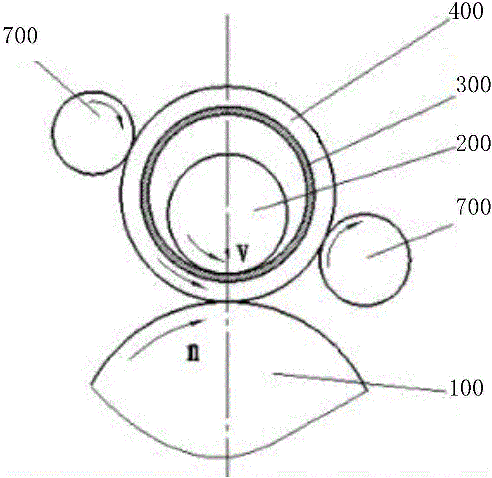 Automobile exhaust pipe flange manufacturing device and method