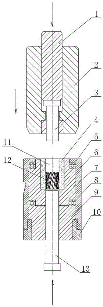 Helical gear heading mold