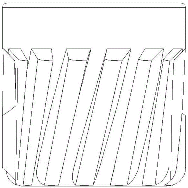 Helical gear heading mold