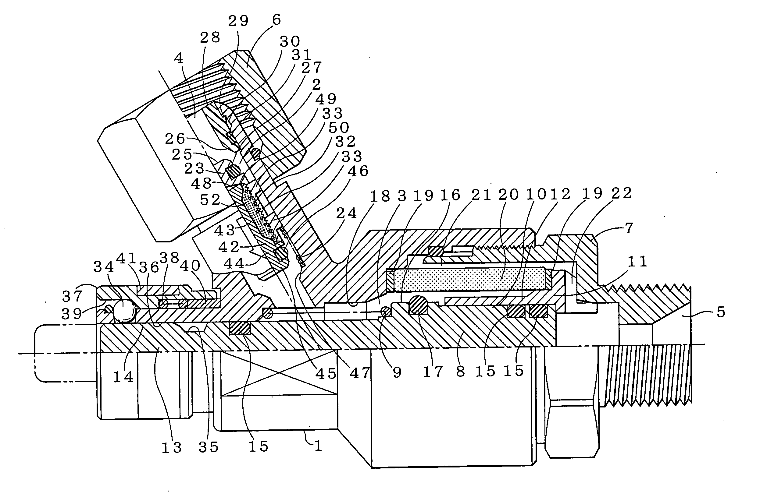 Dry safety device for an inflammable gas