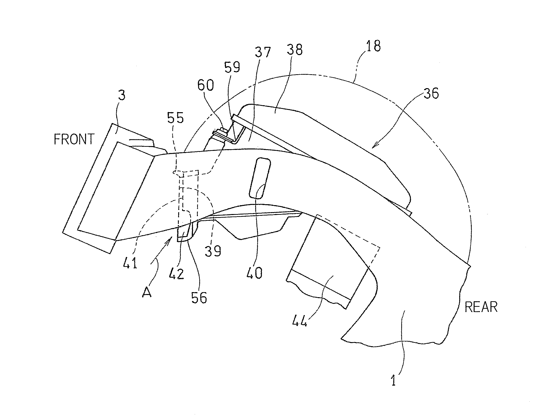 Air intake device for motorcycle