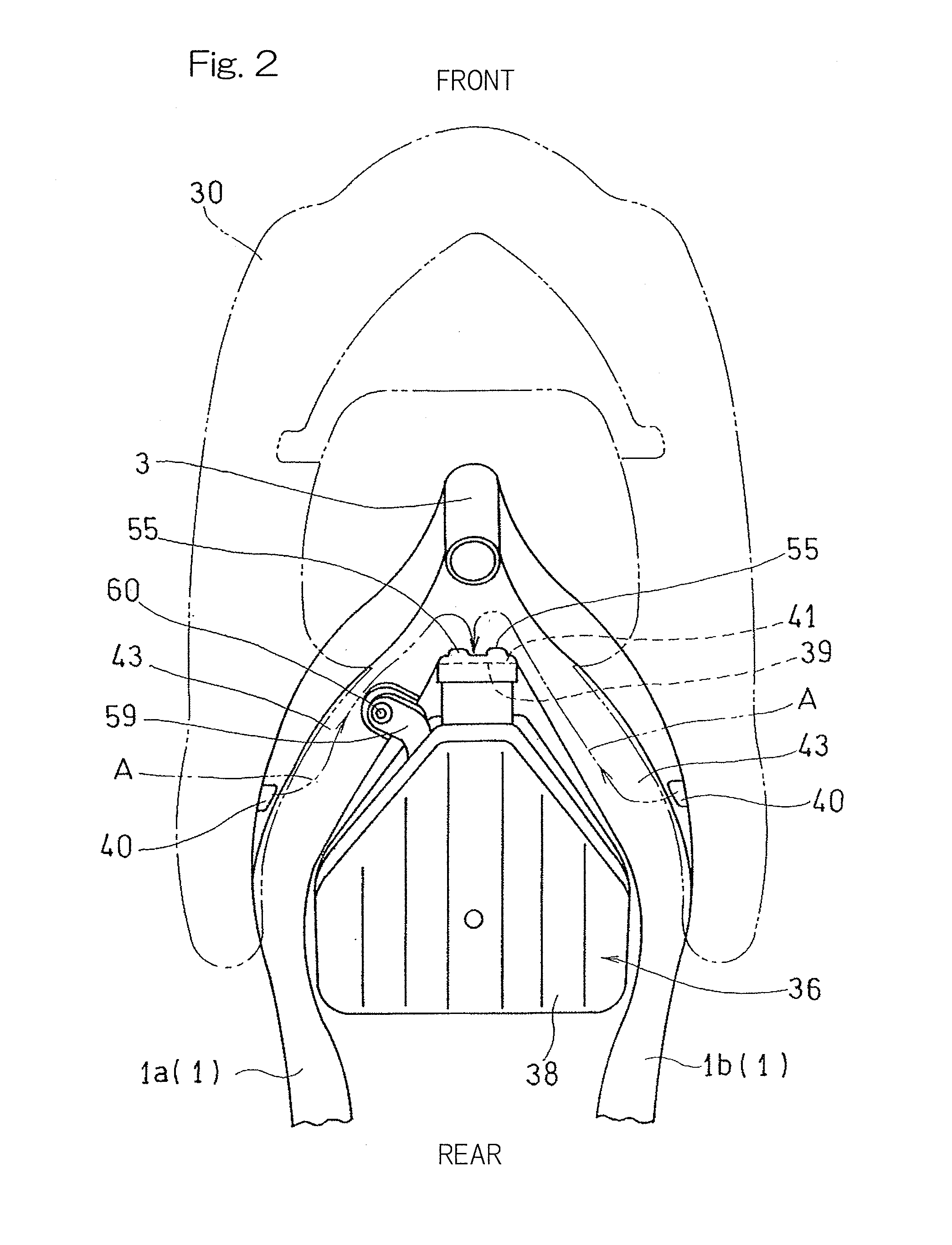 Air intake device for motorcycle